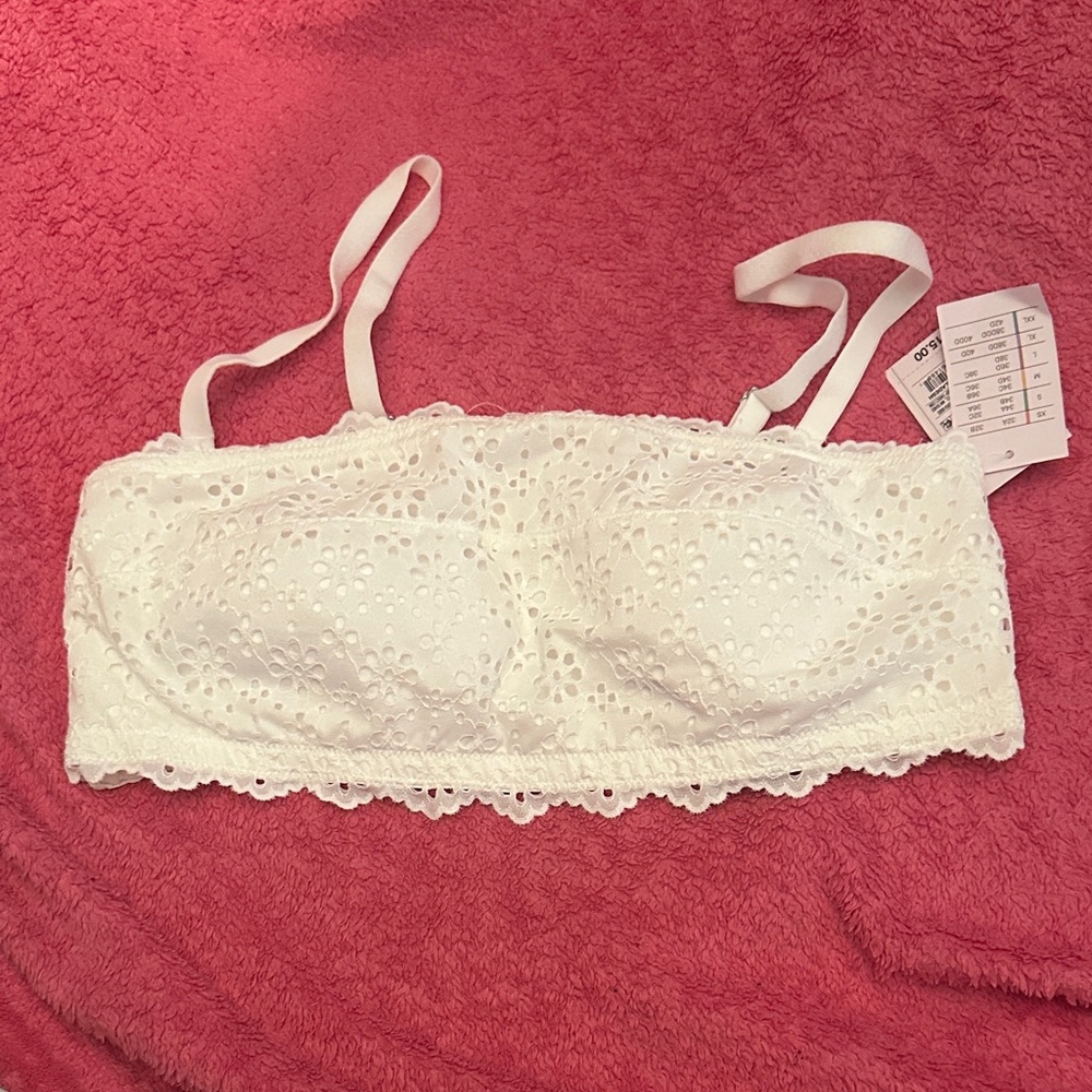 Auden White Eyelet Bandeau
